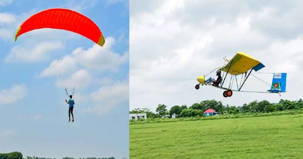 প্যারাগ্লাইডারের পর নিজস্ব নকশায় বিমান উড়ালেন তরুণ মারুফ