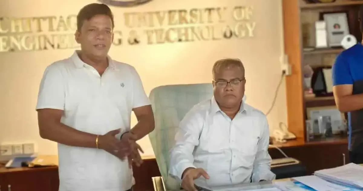২৩ ঘণ্টা পেরিয়ে গেলেও এখনো অবরুদ্ধ চুয়েটের নবনিযুক্ত উপাচার্য