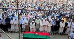 যুবদল নেতা গোলাম কিবরিয়ার জানাজায় মানুষের ঢল