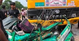 সিলেটে ট্যাংকলরির ধাক্কায় একই পরিবারের তিনজনসহ নিহত ৪