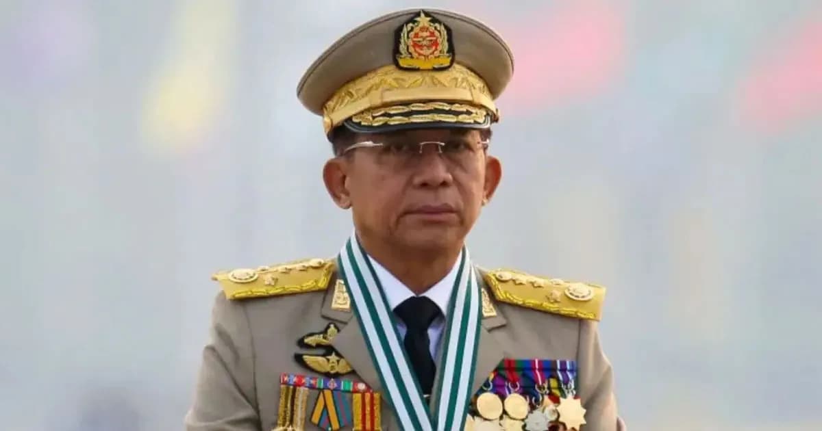 মিয়ানমারের নতুন প্রেসিডেন্ট সামরিক নেতা মিন অং হ্লাইং