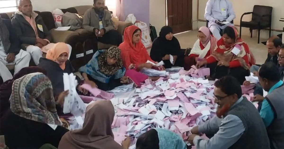 রাজবাড়ীতে গড়ে ভোট পড়েছে ৬৩ শতাংশ