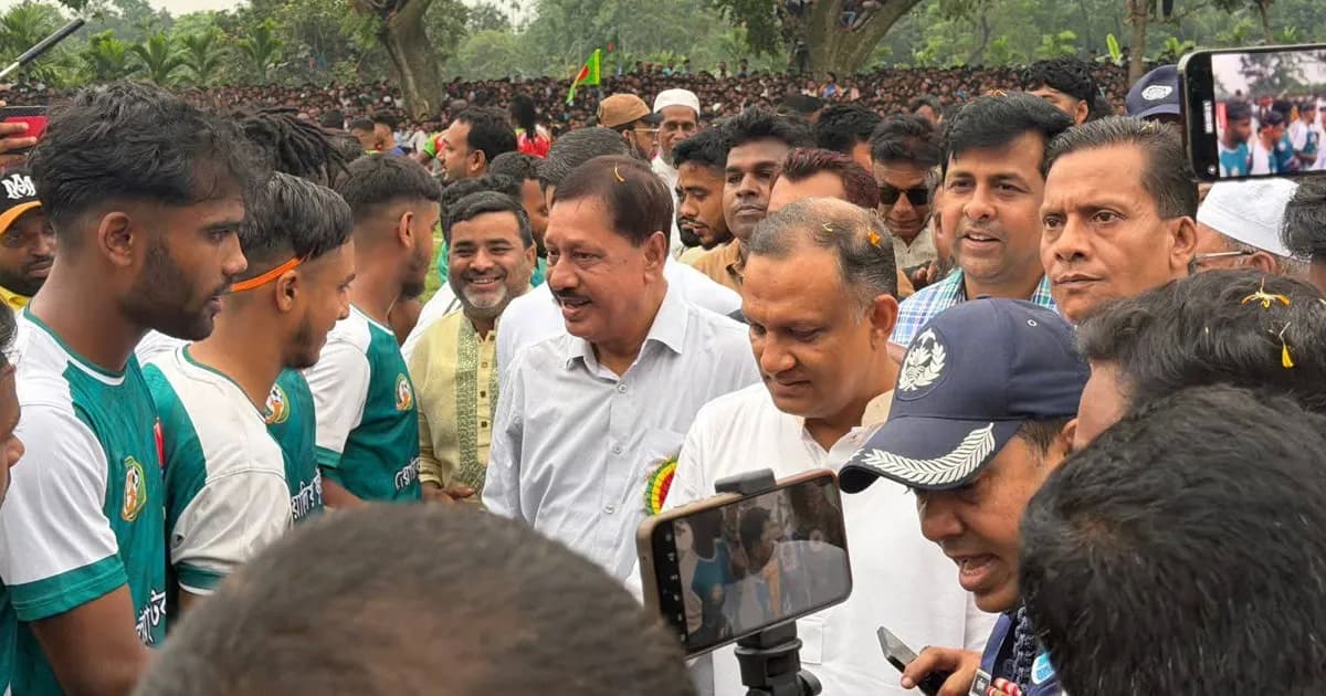 যুবসমাজকে মাদকমুক্ত রাখতে খেলাধুলার বিকল্প নেই: প্রতিমন্ত্রী শরীফুল আলম
