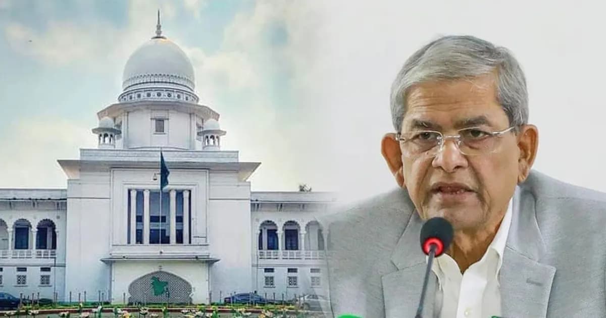 পঞ্চদশ সংশোধনী নিয়ে আপিলে পক্ষভুক্ত হলেন মির্জা ফখরুল