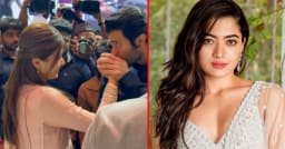 ভরা মঞ্চে রাশমিকার হাতে চুমু, লাজুক নায়িকা