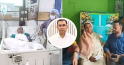 অসুস্থ আলামিনের মা ও শহীদ জুবায়েরের বোনের পাশে প্রধানমন্ত্রী
