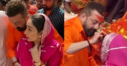 মান্যতার কপালে সিঁদুর পরিয়ে আলোচনায় অভিনেতা সঞ্জয় দত্ত