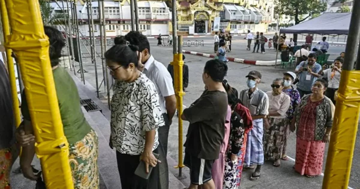 জান্তা শাসনে পাঁচ বছর পর মিয়ানমারে ভোটগ্রহণ শুরু