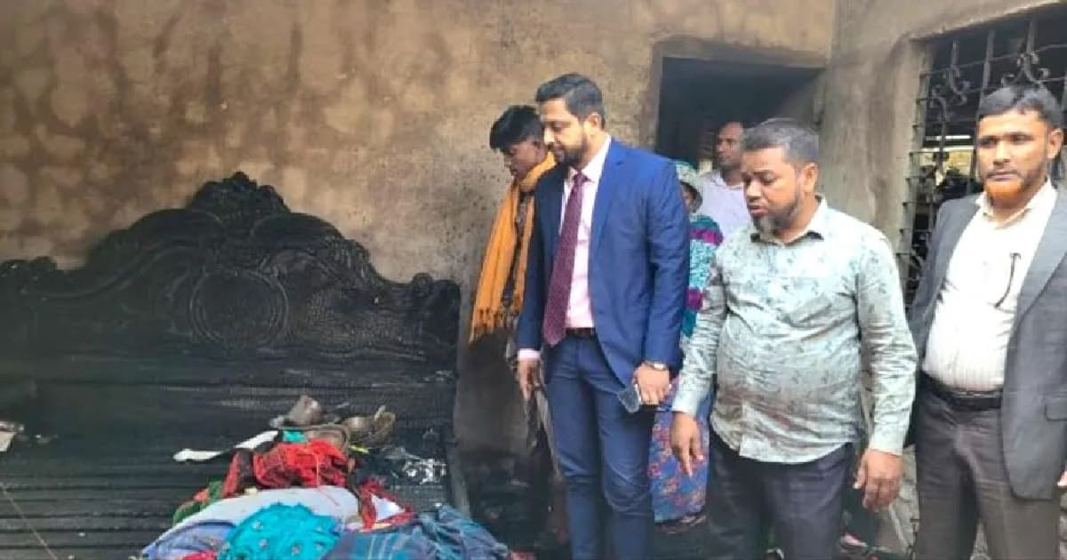 বগুড়ার শেরপুরে ভয়াবহ অগ্নিকাণ্ডে লক্ষাধিক টাকার ক্ষয়ক্ষতি