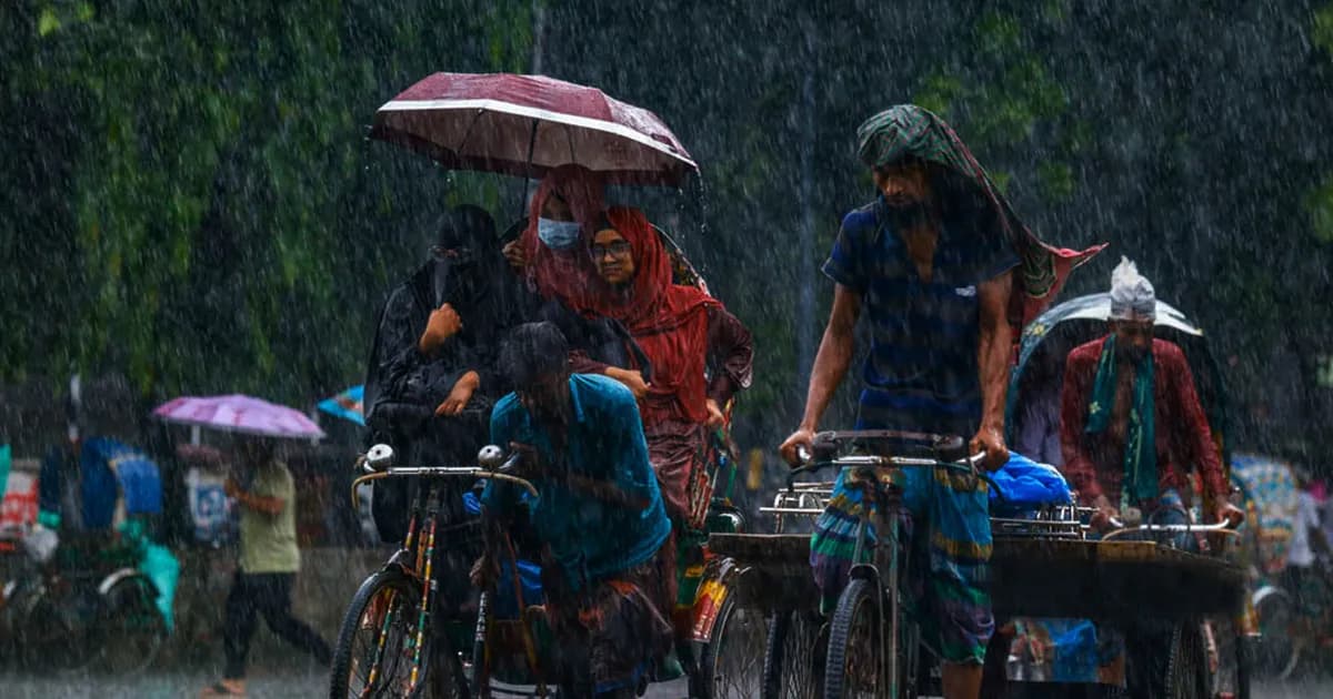টানা ৫ দিন দেশজুড়ে ভারী বৃষ্টির পূর্বাভাস