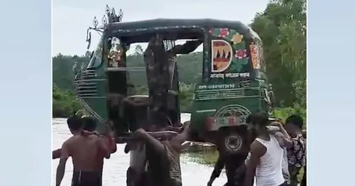কাঁধে তুলে সিএনজি পার, গর্ভবতী নারী থাকার বিষয়ে যা জানা গেলো