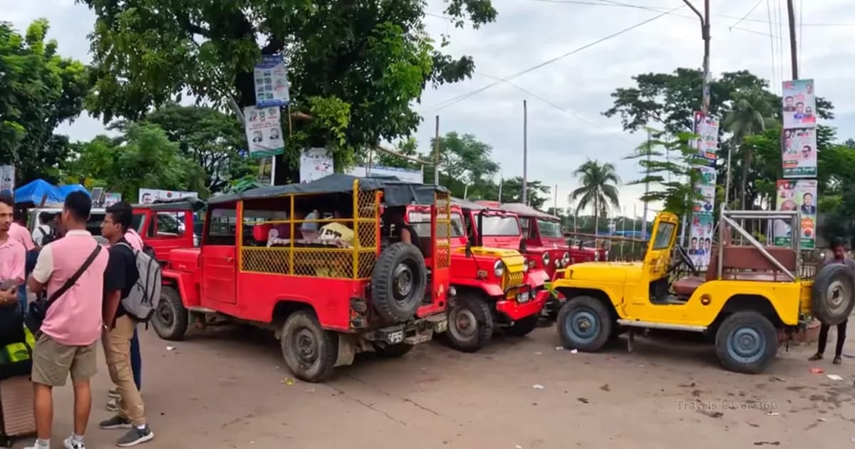 ঈদকে ঘিরে শ্রীমঙ্গলে চাঙা ‘চাঁদের গাড়ি’