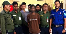 আনসারের সাহসী তৎপরতায় অস্ত্রসহ ছিনতাইকারী আটক