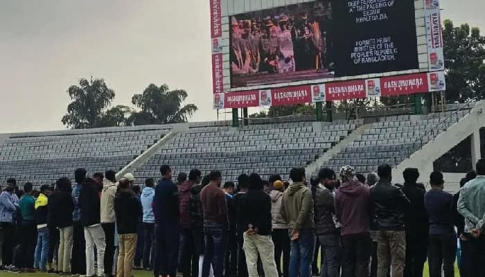 সিলেট স্টেডিয়ামে খালেদা জিয়ার গায়েবানা জানাজা