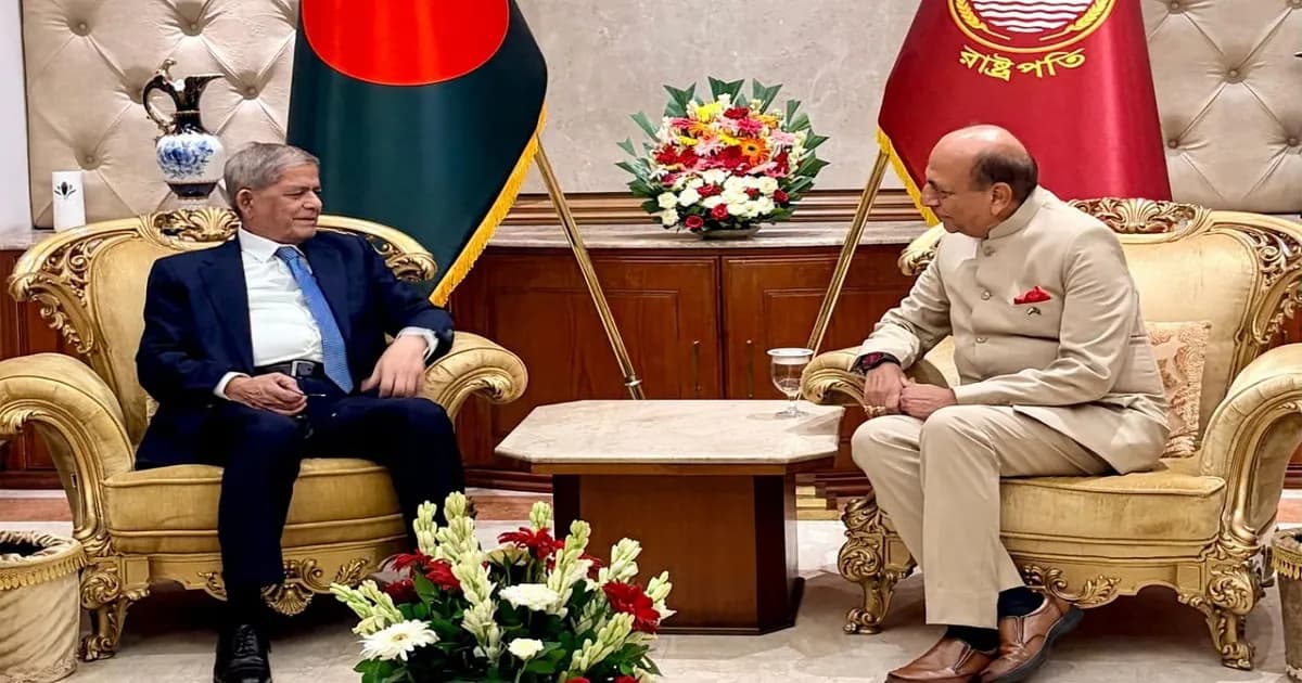 রাষ্ট্রপতির সঙ্গে ভারতীয় হাইকমিশনারের সাক্ষাৎ