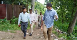 যোগাযোগ ব্যবস্থার উন্নয়নে মাঠে মসিক প্রশাসক, পরিদর্শনে জিরো পয়েন্ট-কালীবাড়ি বাইপাস