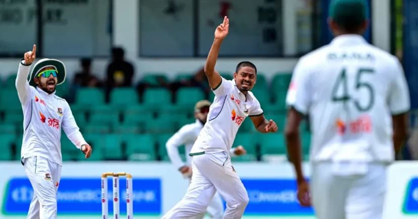 তাইজুলের স্পিন ঘূর্ণিতে চাপে ওয়েস্ট ইন্ডিজ, এগিয়ে বাংলাদেশ