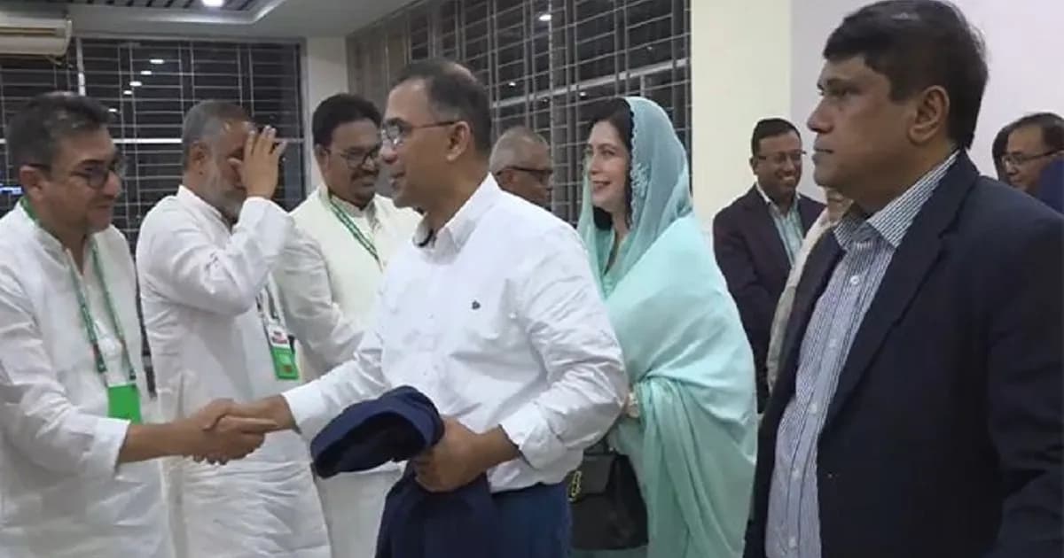 সিলেটে পৌঁছালেন বিএনপি চেয়ারম্যান তারেক রহমান