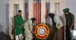 বাঘায় বিনম্র শ্রদ্ধা ও ভালোবাসায় অমর একুশে উদযাপন