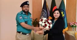ডিএমপি কমিশনারের সঙ্গে মার্কিন দূতাবাসের প্রতিনিধিদলের সাক্ষাৎ