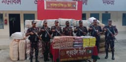 কুমিল্লায় সুলতানপুর বিজিবির অভিযানে অবৈধ পণ্য জব্দ