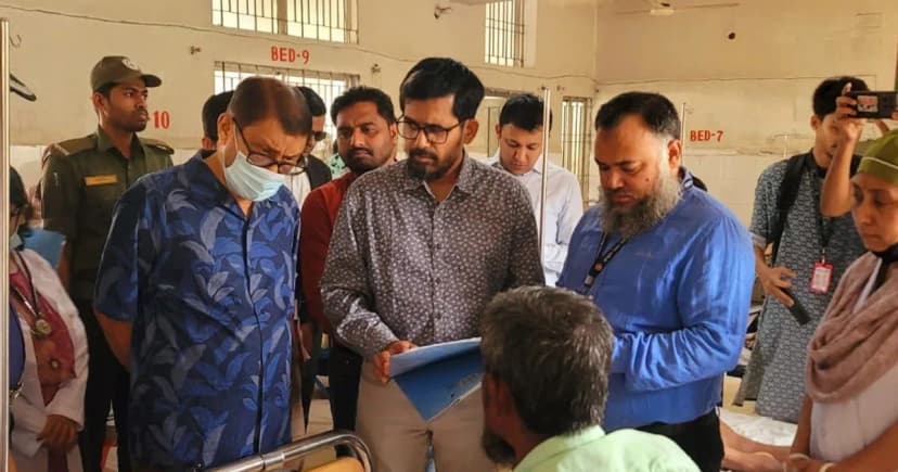 স্বাস্থ্যমন্ত্রী আকস্মিক হাসপাতালে পরিদর্শন, ডাক্তারদের উপস্থিতি নিয়ে উদ্বেগ