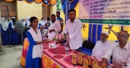 শিক্ষার মানোন্নয়নের প্রত্যয় নতুন সভাপতির, সংবর্ধিত মেধাবী শিক্ষার্থীরা