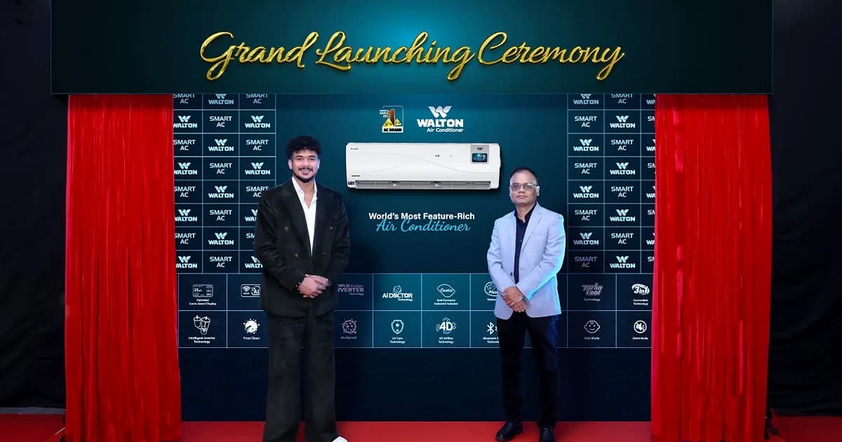ওয়ালটনের এআই ফিচারযুক্ত এসি উদ্বোধন করলেন ক্রিকেটার তাসকিন