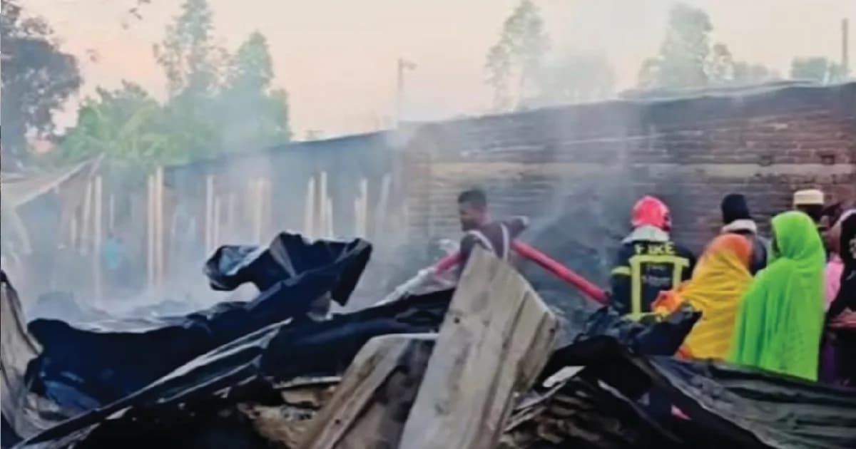 গাজীপুরে ভয়াবহ আগুনে কারখানা-গুদাম-কলোনি পুড়ে ছাই