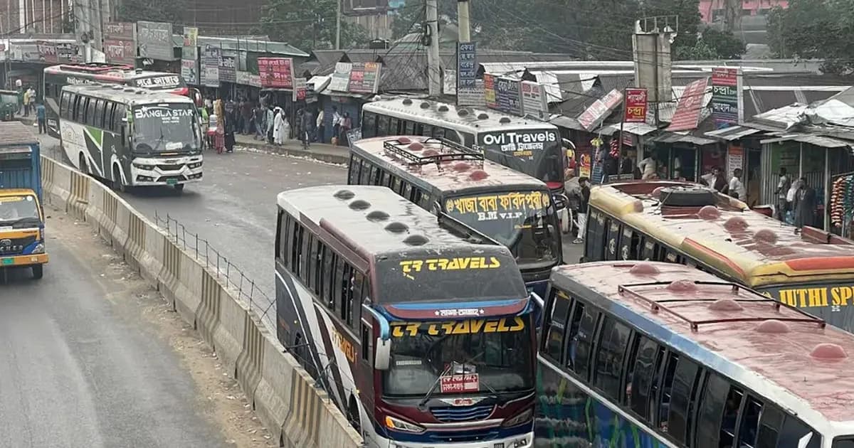 ভোগান্তি কমাতে চন্দ্রা এলাকার অর্ধশতাধিক বাস কাউন্টার বন্ধের নির্দেশ