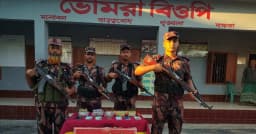 সাতক্ষীরা-কলারোয়া সীমান্তে প্রায় ১০ লাখ টাকার পণ্য জব্দ