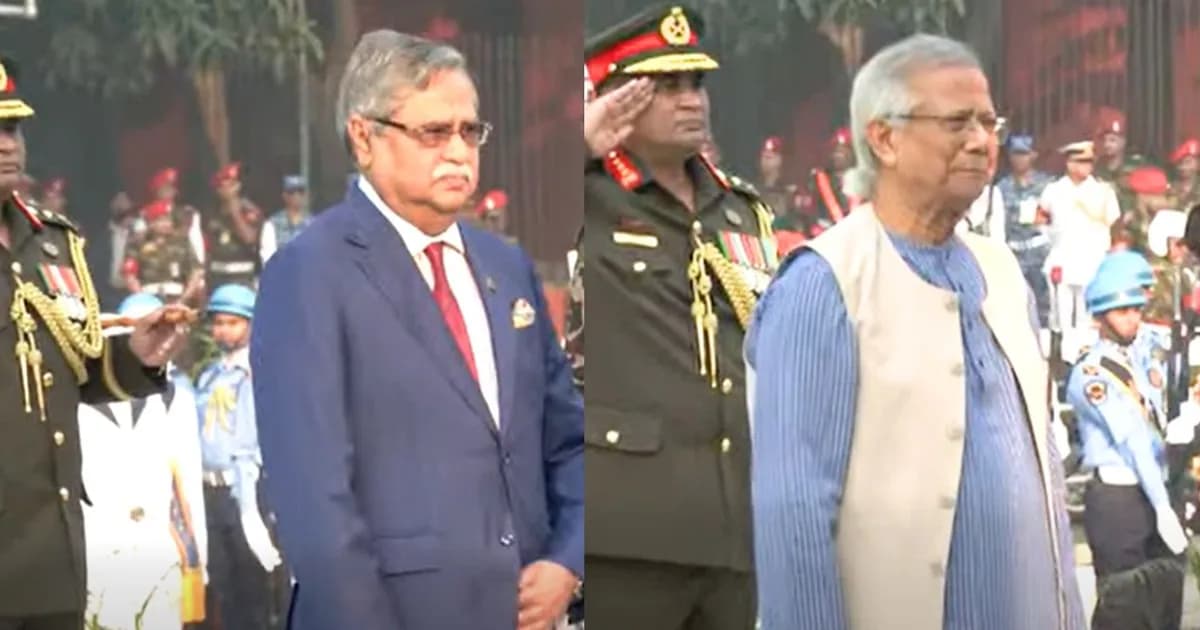 শিখা অনির্বাণে রাষ্ট্রপতি ও প্রধান উপদেষ্টার গভীর শ্রদ্ধা