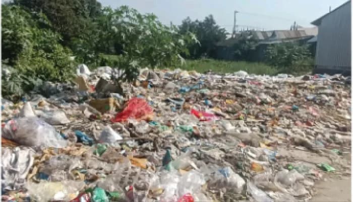 স্কুলের পাশেই ময়লার ভাগাড়, দুর্গন্ধে অতিষ্ঠ শিক্ষক-শিক্ষার্থীরা