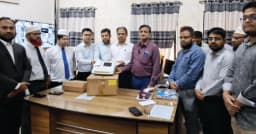 চাঁদপুর সরকারি জেনারেল হাসপাতালে ইসিজি মেশিন প্রদান