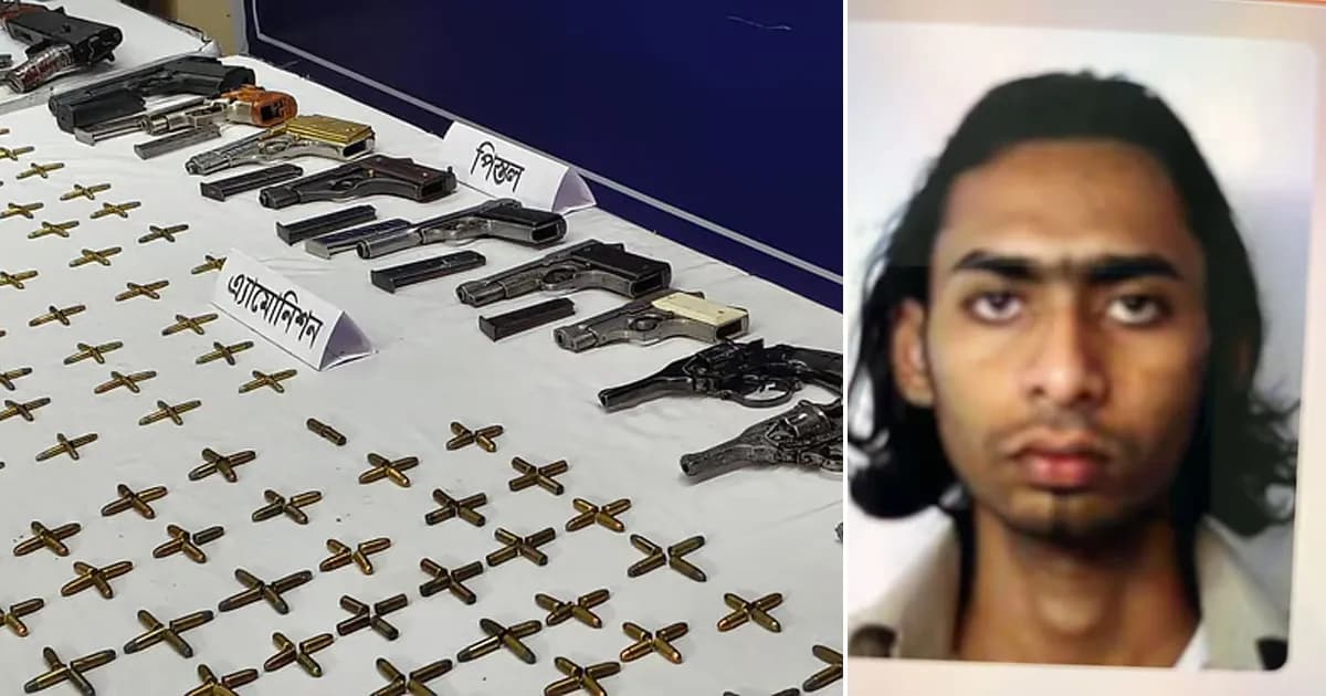 এক বাড়িতেই অস্ত্রের পাহাড়, গ্রেফতার কে এই দীপু