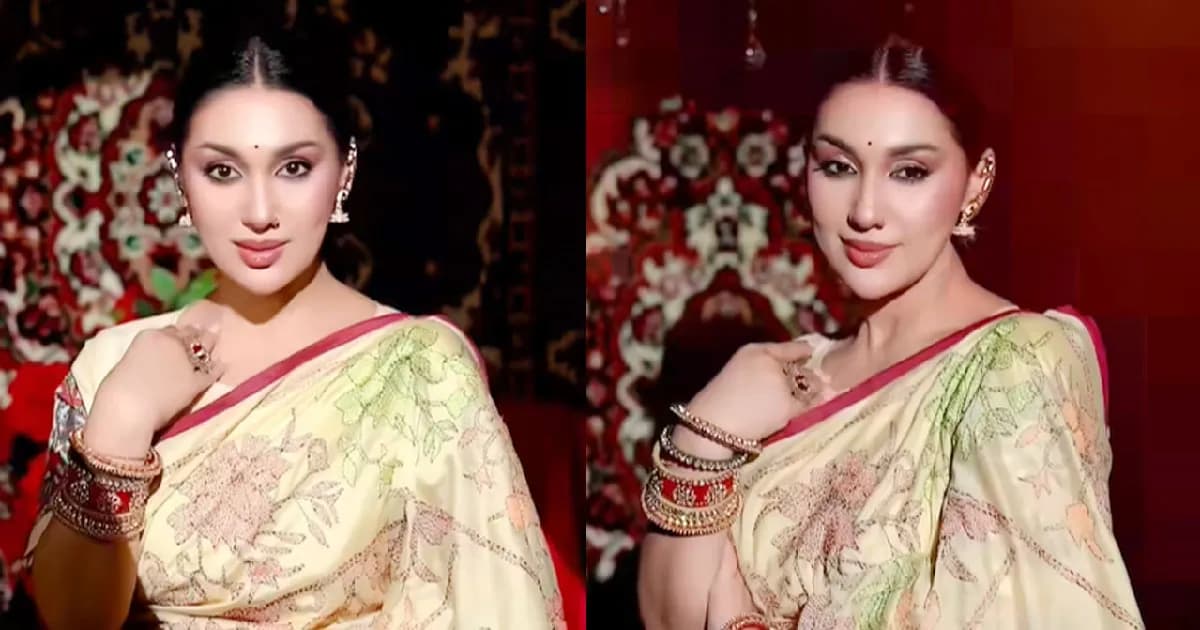 শাড়িতে মোহময় অপু বিশ্বাস, নেটিজেনদের প্রশংসায় ভাসছেন অভিনেত্রী