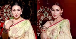 শাড়িতে মোহময় অপু বিশ্বাস, নেটিজেনদের প্রশংসায় ভাসছেন অভিনেত্রী