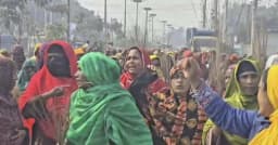 কুষ্টিয়ায় জামায়াতের প্রার্থী আমির হামজার বিরুদ্ধে ঝাড়ু মিছিল