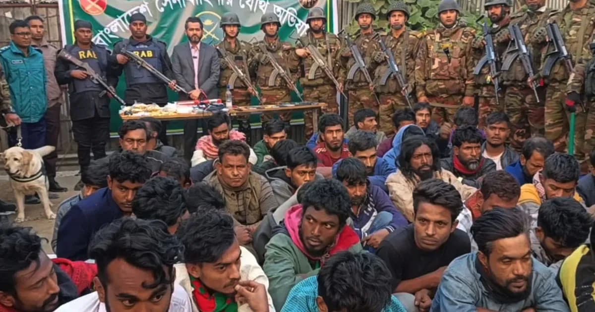 টঙ্গীর দুই বস্তিতে যৌথবাহিনীর অভিযান, গ্রেফতার ৩৫