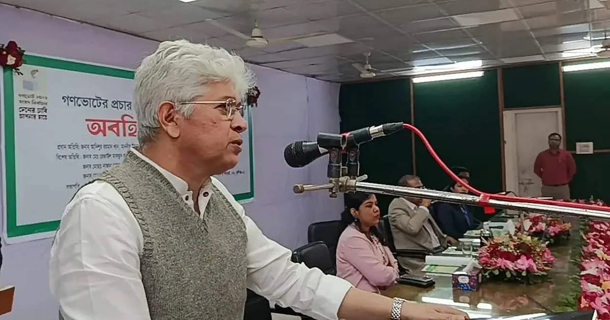 জুলাই সনদে সমর্থন চাই, যাতে বদলে যায় দেশ: আদিলুর রহমান খান