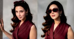 ‘মেরুন কুইন’ লুকে মিম, তাক লেগে গেল ভক্তদের!