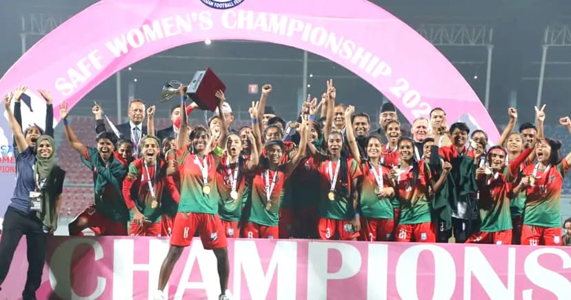 সাফ নারী ফুটবলে হ্যাটট্রিক মিশনে ভারতের গ্রুপে বাংলাদেশ