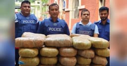 ব্রহ্মপুত্র নদীর পাড়ে ২৪ লাখ টাকার গাঁজা উদ্ধার