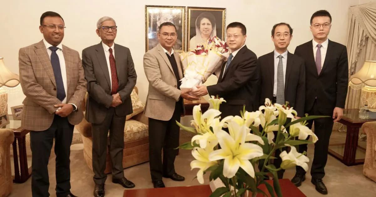 তারেক রহমানের সঙ্গে চীনের রাষ্ট্রদূতের সৌজন্য সাক্ষাৎ