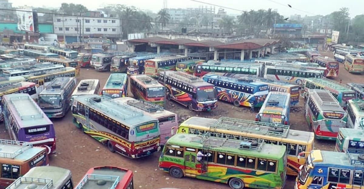 বরিশালে ২ দিনের বাস ধর্মঘট