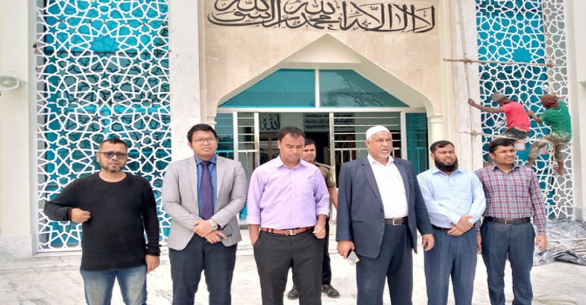 ময়মনসিংহে মডেল মসজিদ পরিদর্শন করেন নির্বাহী প্রকৌশলী রাশেদ আহসান
