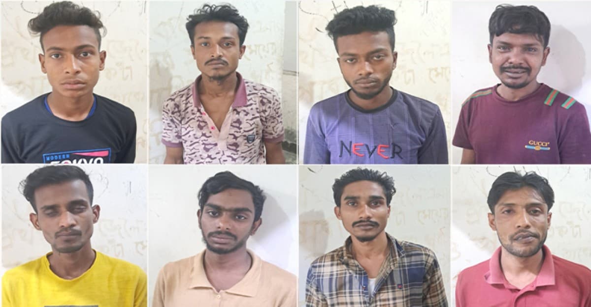 ফতুল্লায় ডাকাতির প্রস্তুতিকালে ৮ ডাকাত গ্রেফতার
