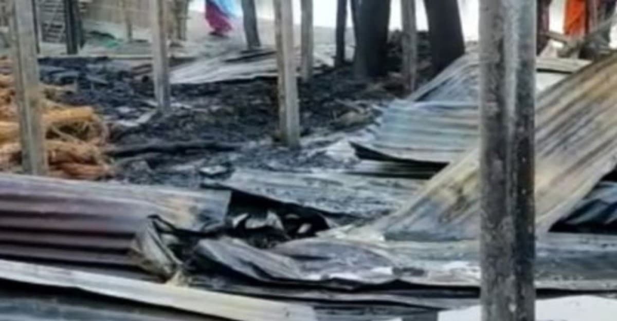 আগুনে পুড়ল কৃষকের ৬ গরু