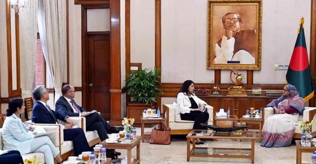 প্রধানমন্ত্রীর সঙ্গে মার্কিন প্রতিনিধি দলের সাক্ষাৎ