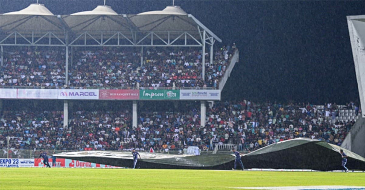 আজও  সিলেটে বৃষ্টির হানা, থমকে আছে খেলা